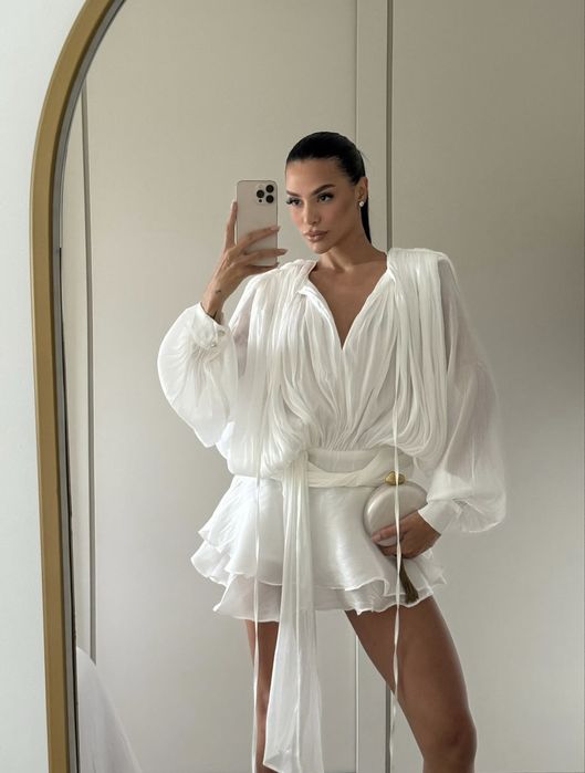 Ефирна рокля с панталонки