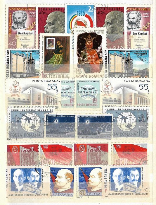 Super clasor plin cu timbre 4 file [8 pagini], formatul A5