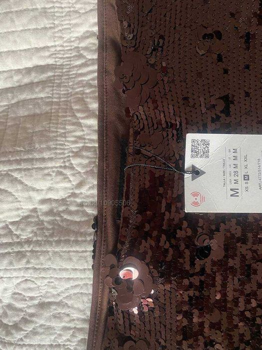 Пола с паети и цветя, ZARA нова