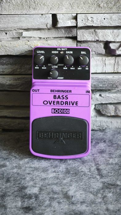 Pedala chitara Behringer BOD100 Bass Overdrive – Overdrive dedicat pentru bass – Blend Dry/Effect - GARANTIE 1 AN!