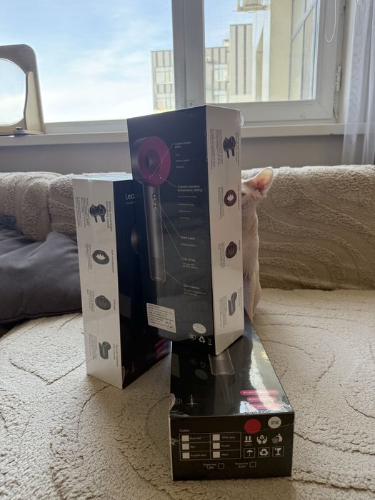 Фен стайлер 1:1 в стиле Dyson Supersonic новый полный комплект