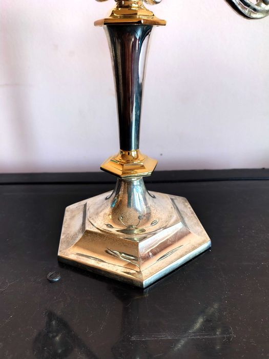 Страхотен Посребрен Свещник