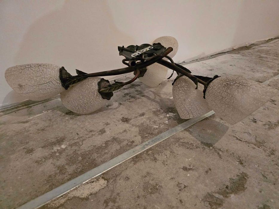 Модерен полилей с 6 (шест) крушки Е27, винтидж стил