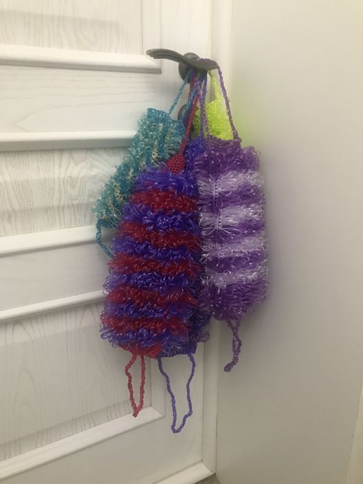 Мочалки ручной работы.