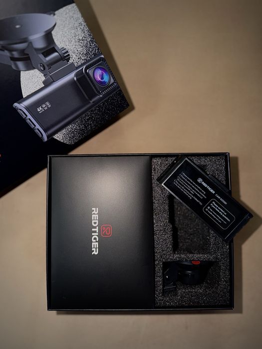Cameră auto REDTIGER 4K, WiFi, GPS, Night Vision