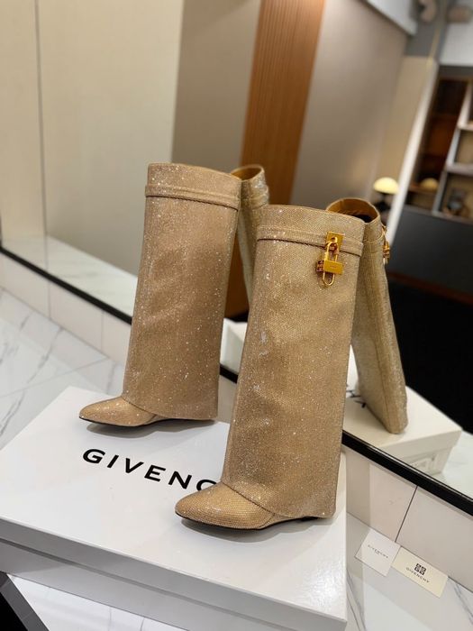 Cizme Givenchy Shark Lock crystal pe comanda