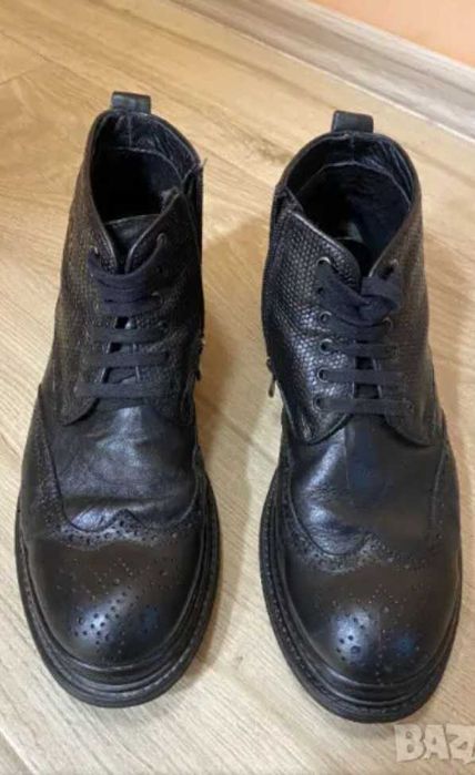 Черни мъжки боти естествена кожа Боти Lasocki ССС