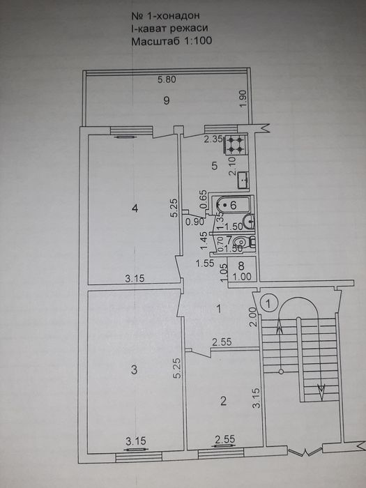 Юнусабад 5 квартал Срочно продаётся  3/1/5
