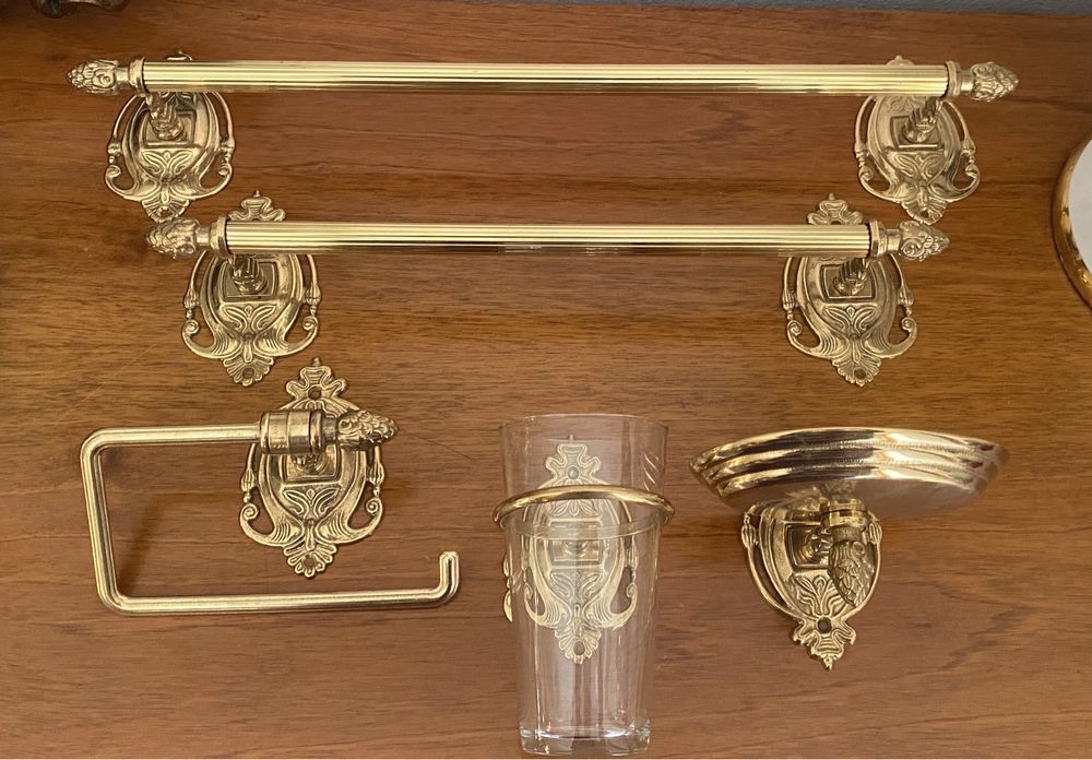 Set Baroc de bronz de baie