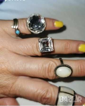 ПРЪСТЕНИ сребро КЕХЛИБАР или седеф