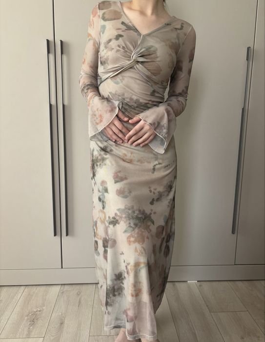 Платье с принтом