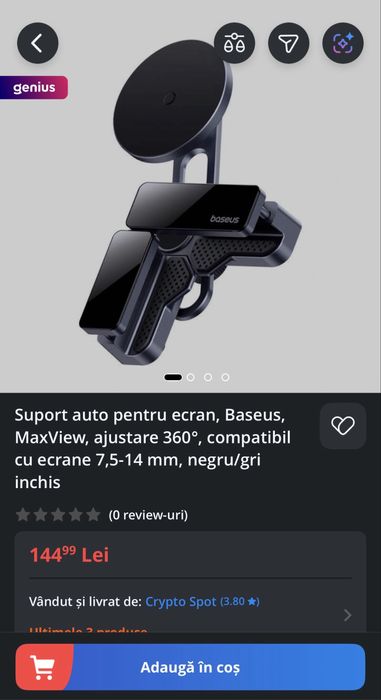 Suport auto magnetic nefolosit