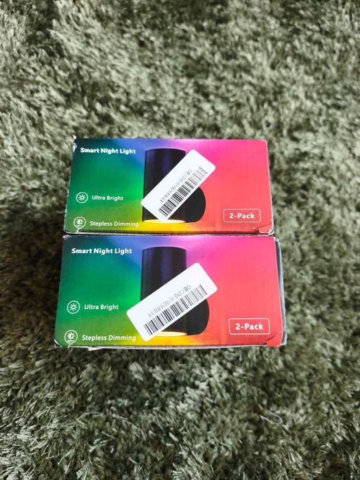 Комплект 4 бр. интелигентни нощни LED лампи за контакт Smart Night Light (2 кутии x 2 бр.)