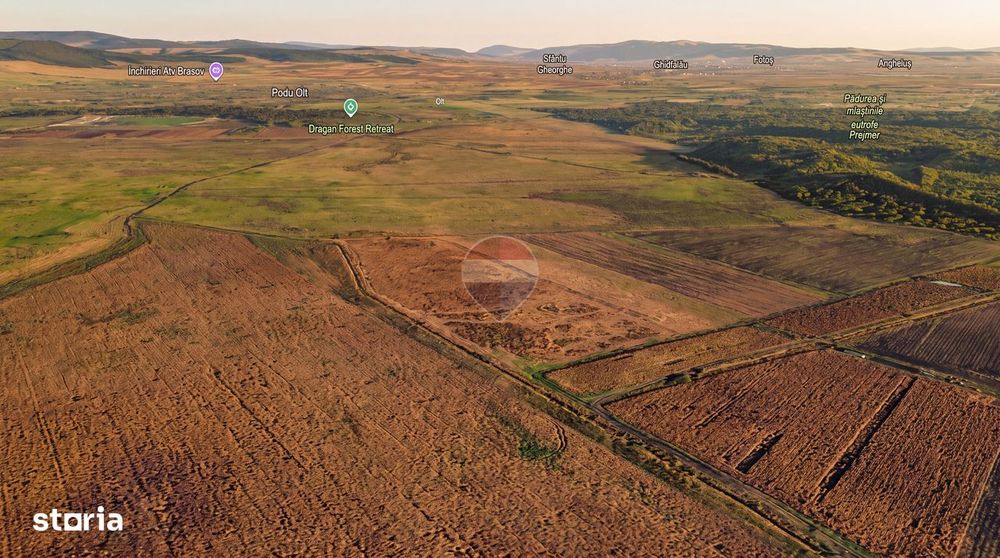 Teren extravilan 44.000 mp (4,4 ha) | Hărman | Comision 0%
