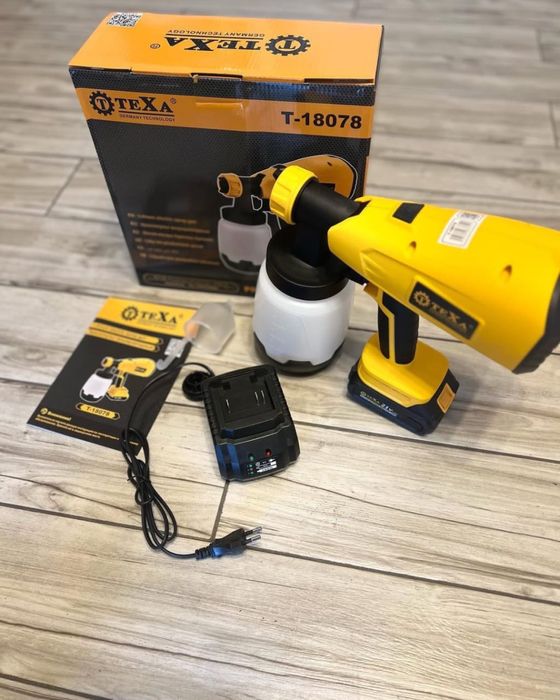 Краскапульт аккумуляторный. Мощный