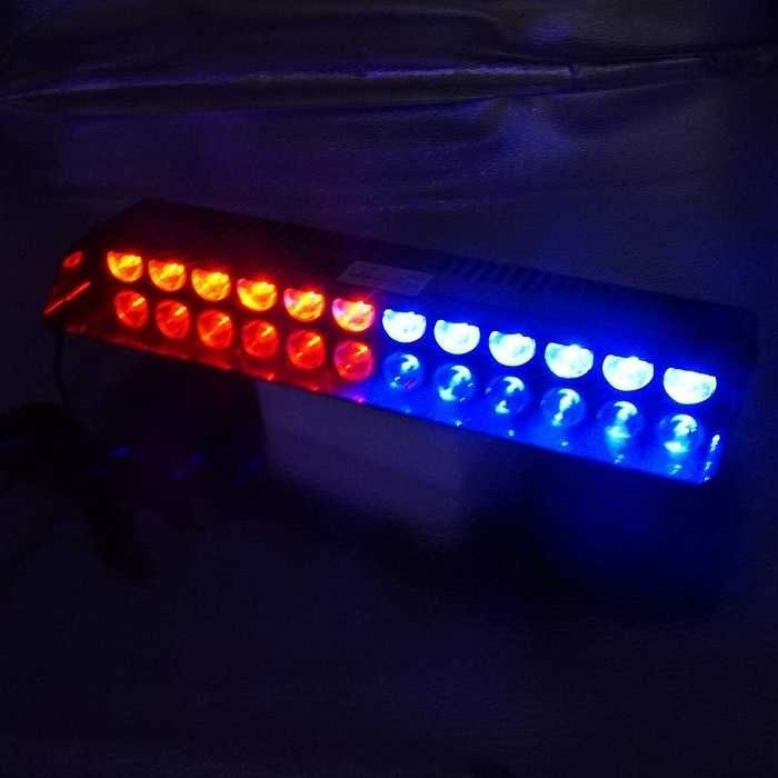 Сигнална лампа полицейска за стъкло 12 LED