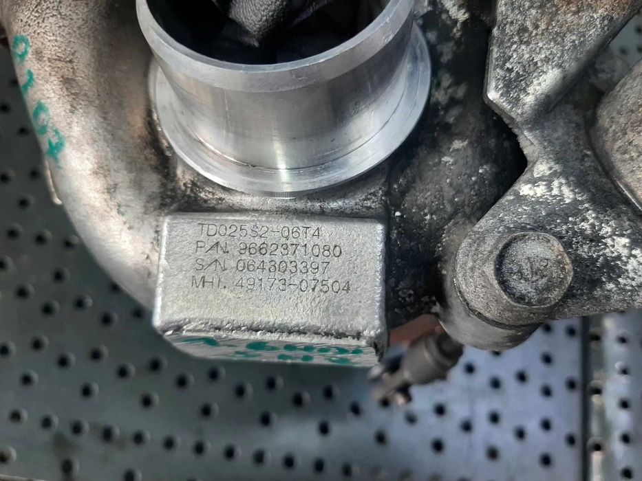 Turbina 1.6 hdi 1.6 tdci ford fusion focus 2 c-max peugeot 207 307 expert citroen c4 berlingo 9662371080