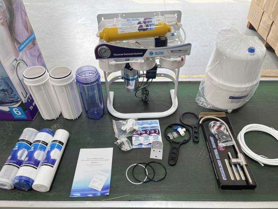 AKSIYA Suv Filtr 6-bosqich Osmos Сув Фильтр Обратный осмос Фильтр воды