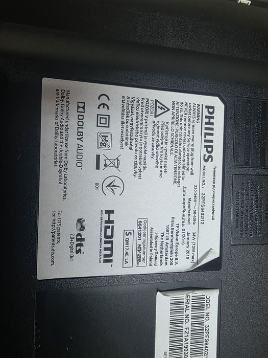 Vand tv smart Philips diagonala 81 cm