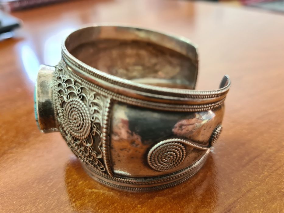 Bratara etnica masiva argint 925 veche