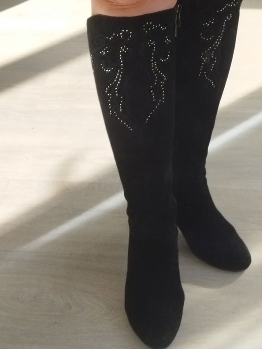 Сапоги демисезонные кожа