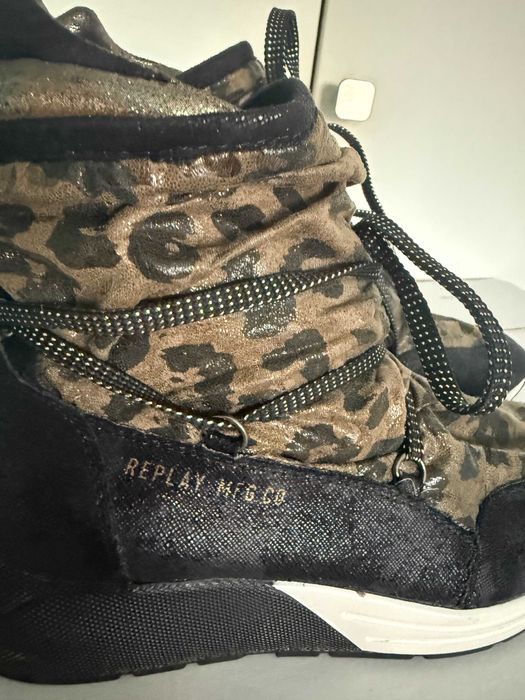 Ghete Replay camuflaj kaky impermeabil Mas 38