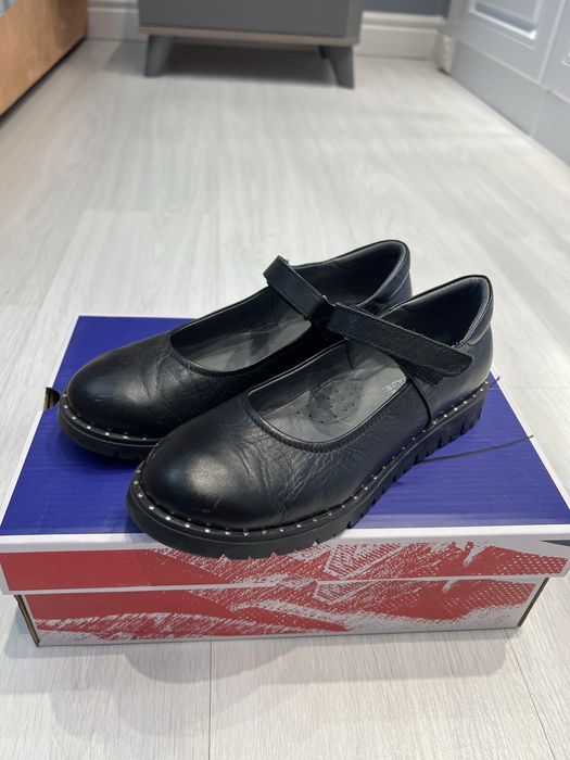 Туфли школьные кожаные