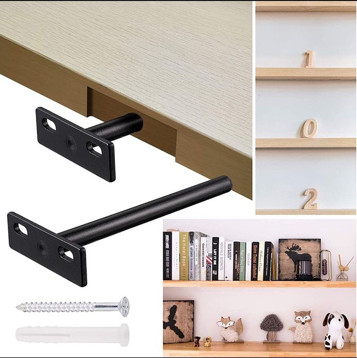 Невидимые полки из МДФ | Настенные полки для книг и декора