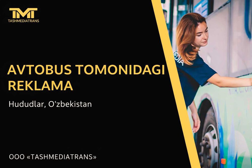 Zhongtong avtobuslari bortlarida reklama Namangan va Termiz shaharlari