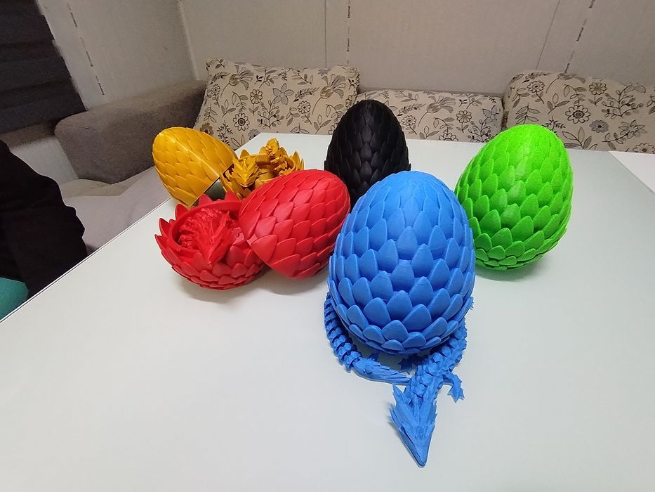 3D принтирани артикули – декоративна капсула и гъвкав дракон