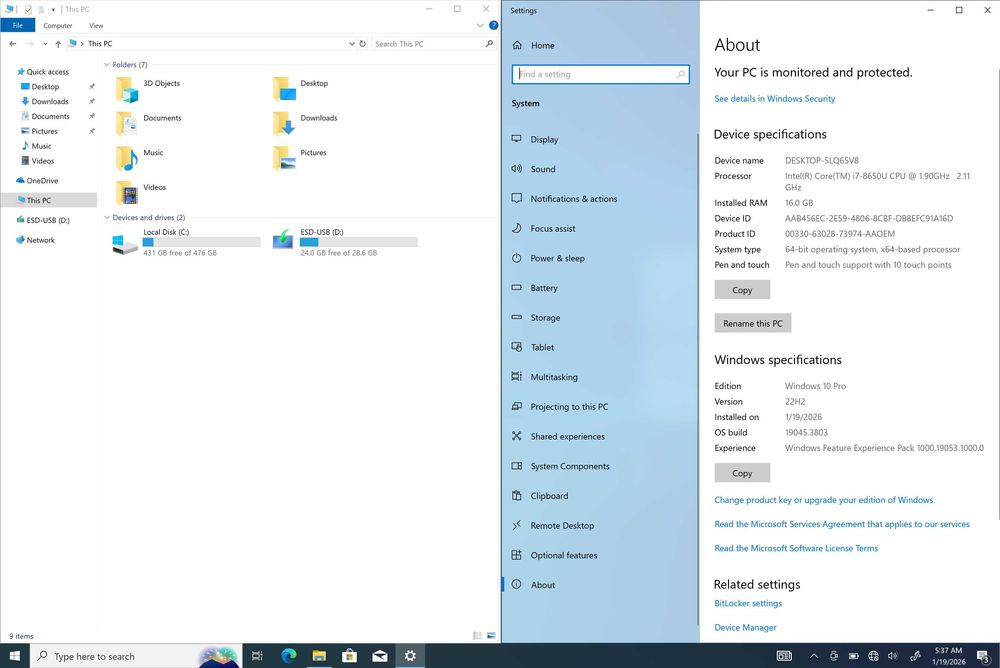 Microsoft Surface Book 2 13,5" i7-8650U 16GB RAM 512GB SSD GTX 1050