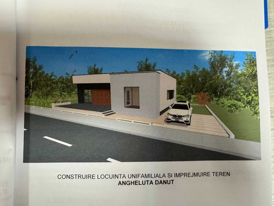 Teren 550 mp cu proiect și autorizație de construire incluse