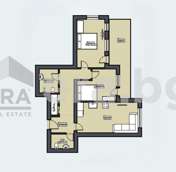 Тристаен апартамент в нова кооперация в кв. Изгрев