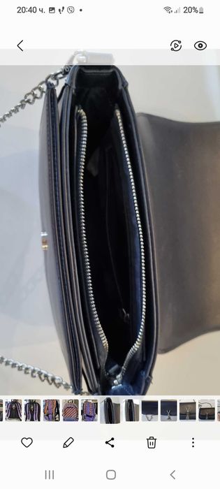 Чанта Валентино тъмно синя