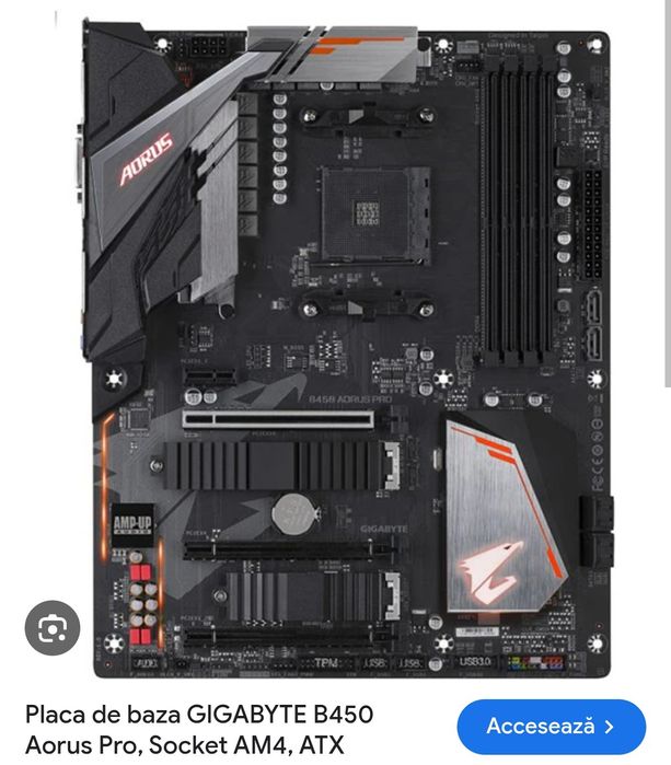 Placa de baza B450 Aorus Pro Am4