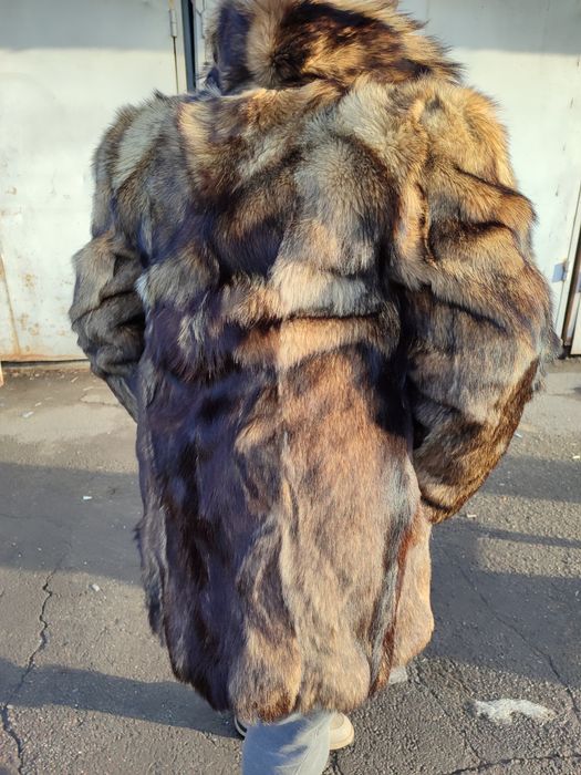 Шуба волчья натуральная