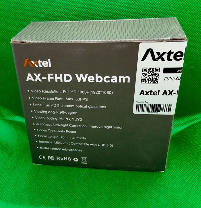 Webcam Axtel AX-FHD, Full HD 1080p, nou – nefolosit.