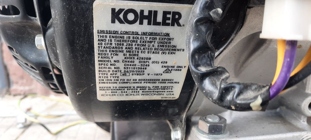 Бензинов Генератор KOHLER Technic 6500 eavr 6.5kw220VMod2024г НовМодел