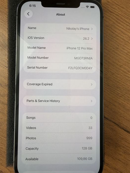 Iphone 12 Pro Max dark grey