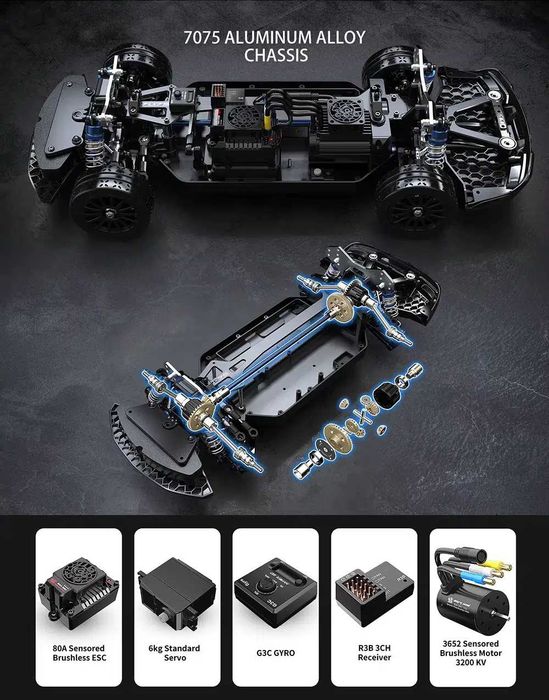 RC MJX Hyper Go 10306 Ford Mustang Shelby GT500 в масштабе 1:10