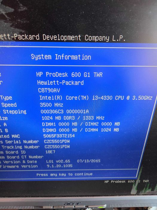 kit placa de baza PC Hp Prodesk 600 G1 TWR cu procesor INTEL I3