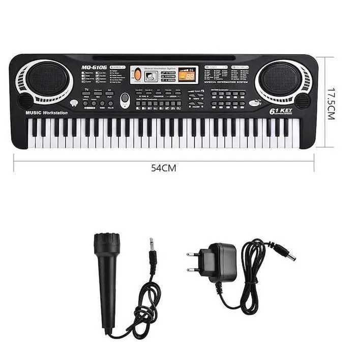 Orga electronica 61 clape,16tonuri,10ritmuri,functie înregistrare,nouă