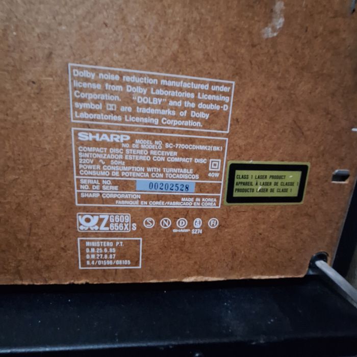 "Аудио система Sharp 7700