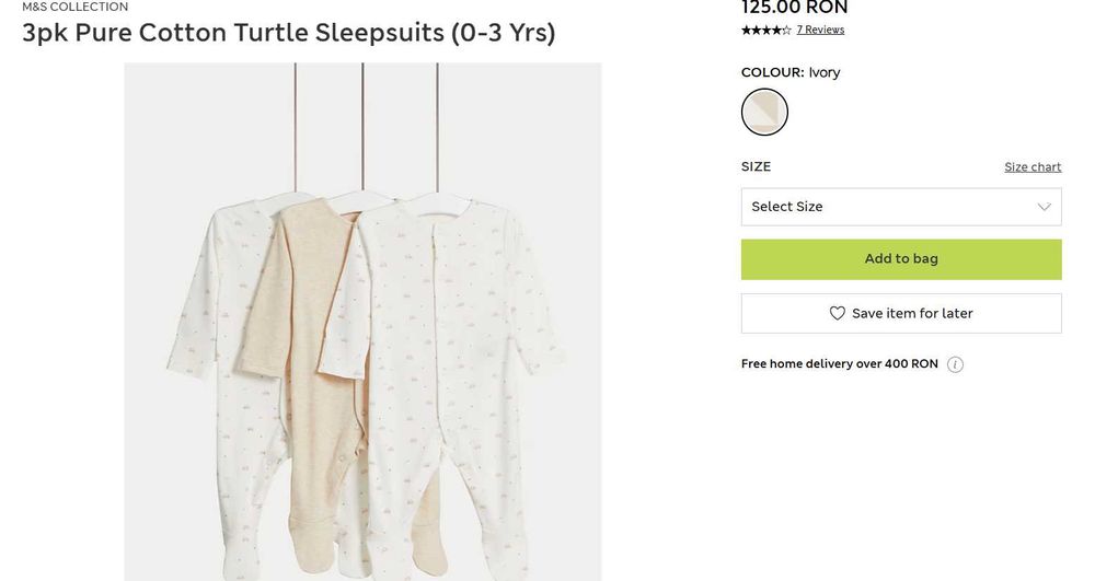 Vand lot hainute bebelusi 0-3 luni