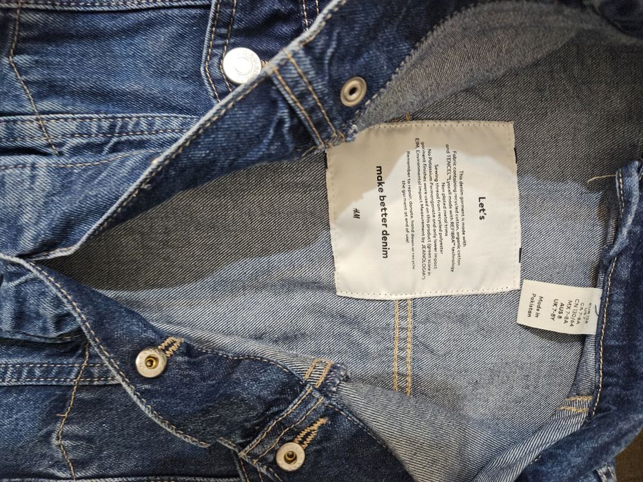 Дънково яке H&M р-р 128(7-8 години)