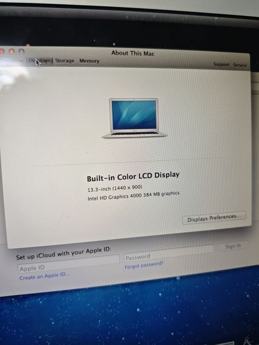 Macbook Air 13 A1466 Emc 2559 i5 / 4gb ddr3 / fara ssd