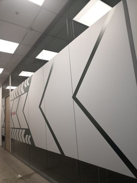 Декоративная  матовая пленка для офиса и здание