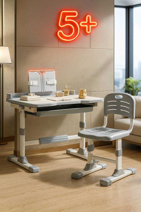 детский многофункциональный регулируемый комплект стола и стула