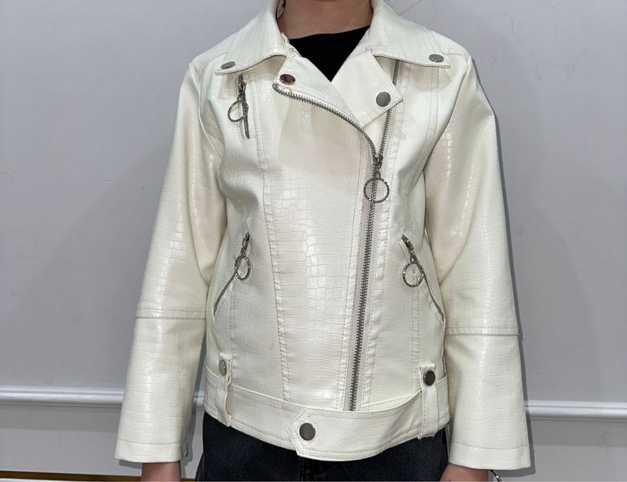 Детская куртка кожанка