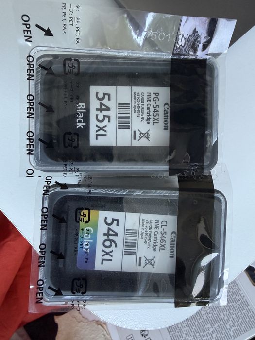 Set original cartuse Canon PG-545XL (black) si PG-546XL(color)